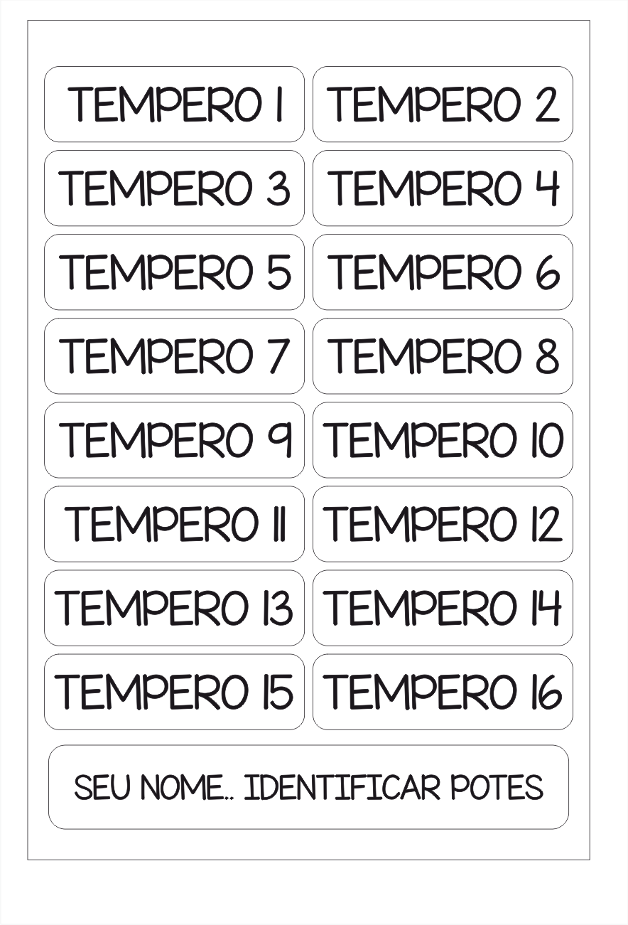 Etiqueta de Tempero